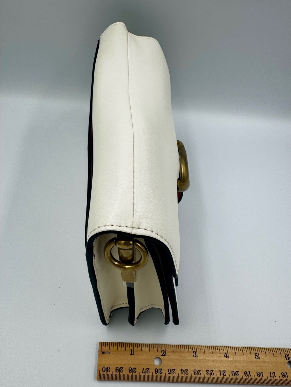 Coach Tabby Shoulder Bag 26 Chalk White Leather Gold Hardware - Picture 11 of 12